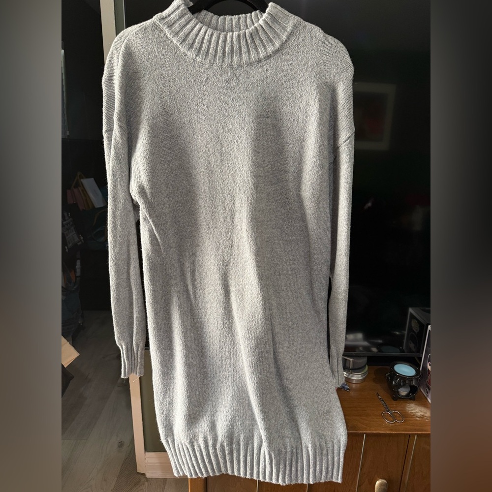 Gray Sweater dress